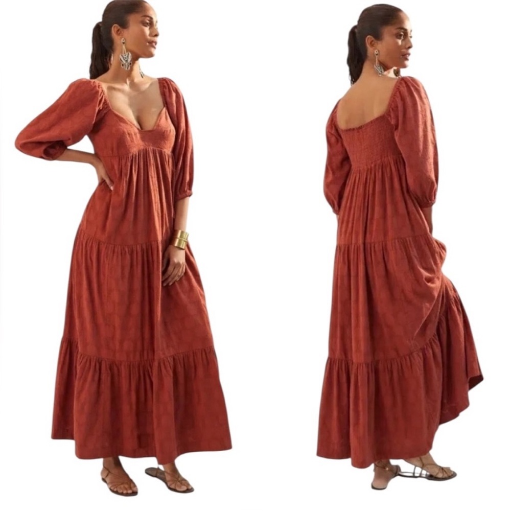 Anthropologie Blossom Petite Maxi Dress
